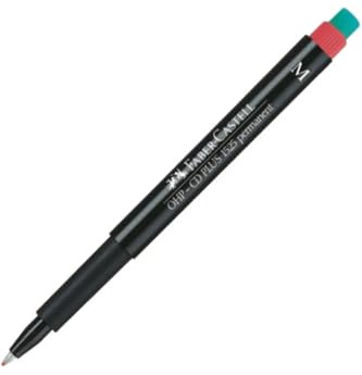 Faber-Castell Permanent (M) rot (5010152521)10er