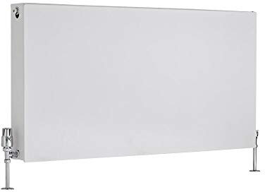 Milano Mono White Type 22 Horizontal Double Flat Panel Convector Radiator - 600mm x 1200mm
