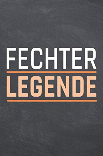 Fechter Legende: Fechter Punktraster Notizbuch, Notizheft oder Schreibheft - 110 Seiten - Büro Equipment & Zubehör - Lustiges Geschenk zu Weihnachten oder Geburtstag