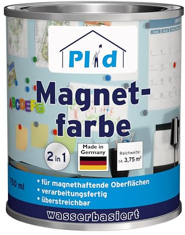 Plid Peinture magnétique premium pour tableau d'école 0,75 l