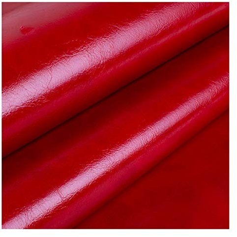 Tessuto in Similpelle Tessuto in Finta Pelle Fogli in Tessuto di Pelle Verniciata Liscia , Perfetto per Realizzare Orecchini/Fiocchi/Giocattoli Creativi Fai da Te (160 Cm X 100 Cm) (Color : 52#)