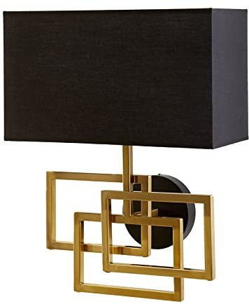 Riess Ambiente Moderne Wandleuchte Leonor 44cm Gold Modern Design mit Stoffschirm Wandlampe Wandbeleuchtung