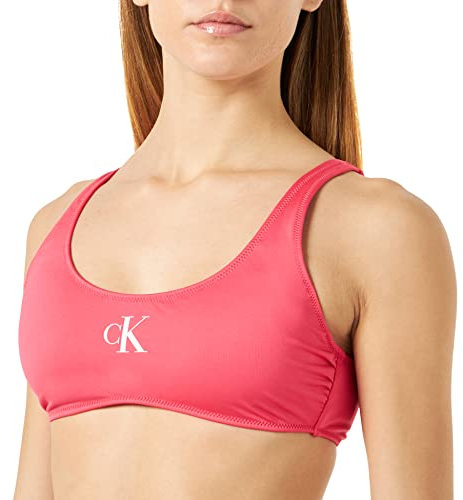 Calvin Klein Haut De Bikini Femme Brassière Rembourré, Rose (Pink Flash), L