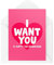 Funny Novelty Greeting Cards | I Want You To Put Dishwasher On | Valentines Girlfriend Boyfriend Wife Husband Banter Funny Joke | CBH1323