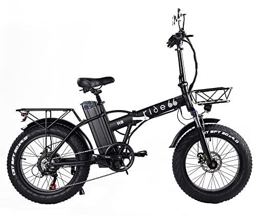ride66 R8 Elektrofahrrad 20 Zoll Fat Tire 48V 15AH Lithium Akku Citybike