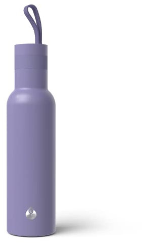 Dafi EASY Thermosflasche Violett 490 ml - aus Edelstahl, BPA-frei, Isolierflasche für Heiß- und Kaltgetränke bis zu 12 Stunden - keine Gerüche Kaffeekanne & Auslaufsichere Thermoskanne