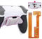 eXtremeRate Programmierbar RISE4 Metall Remap Kit für ps5 Controller BDM-030/040/050, Remapping Board&Gummiert Griff Rückplate Gehäuse Case&Metal Back Paddles für ps5-Weiß Schwarz