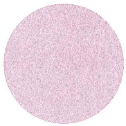 Carpetsale24 Runder Teppich 200 cm Rosa, Einfarbiger Kurzflor Schlingenteppich für Wohnzimmer, Esszimmer oder offenen Wohnbereich, Modern, weich & pflegeleicht