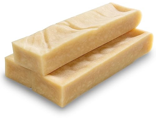 WOW BITES Premium Kaukäse für Hunde – Langer Kauspaß aus natürlicher Milch – Kaukäse Hundeknochen - Mittel Käsestangen – (225 g, 3er Pack, M)