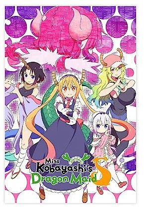 SRPM Anime Miss Kobayashi's Dragon Maid S Leinwand-Poster, Wandkunst, Dekordruck, Bild, Gemälde für Wohnzimmer, Schlafzimmer, Dekoration, ungerahmt: 30 x 45 cm