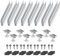 Solarmodul Halterung Set, Aluminium Solarmodul Befestigung, 20 CM Trapezblech Flachdach Photovoltaik Montageschiene, Solarpanel Halterung Befestigungssystem für 30-35MM Module