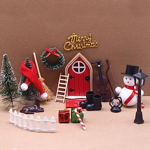 20 Pezzi Elfo di Natale Accessori, Porta Elfo Porta per Elfo Porta Elfo Natale, Regalo di Natale, Decorazioni Natalizie, Fai da Te, Ideale per Decorare Pareti e Porte nel Periodo Natalizio
