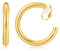 WOWORAMA Goldene Creolen Clip Ohrringe für Damen 30 mm große hohle Clip Ohrringe klassische große klobige Röhren 30 mm goldene runde Creolen
