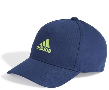 adidas Unisex Kinder Lk Cap, Dunkelblau/Blau Spark/Solar Slime, Large
