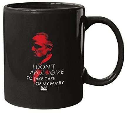 The Godfather Don't Apologize Tazza (Taglia Unica) (Rosso, Bianco, Nero)