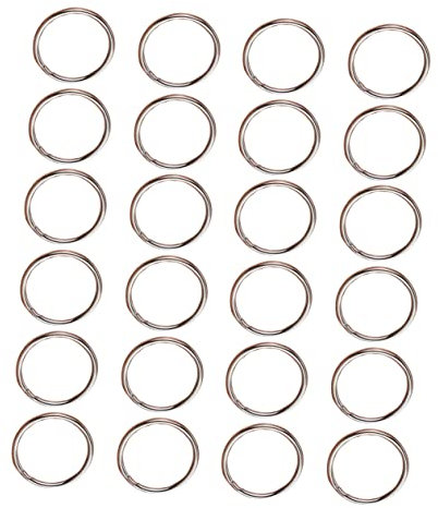 NUOBESTY 24St Schlüsselanhänger Schlüsselanhänger Schlüsselring Schlüsselanhänger basteln Anhängerkupplungszubehör Schlüsselbund Schlüsselanhänger aus Metall flache Schlüsselanhänger Wagen