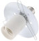 jojofuny Zubehör Steckdosen-extender Vintage Kronleuchter Deckenleuchte Im Innenbereich Antike Hängelampe Lampensockelkonverter Retro-deckenlampe Lampenschirm Weiß Metall E27 Die Glühbirne