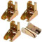 4 Pcs Folding Table Legs, Self Locking Foldable Hinges, 90 Degree Self Locking Folding Table Hinges, Folding Lock Extension Hinge for Bed Leg Feet Support Work Bench Hinge