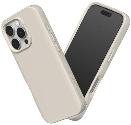 RHINOSHIELD SolidSuit Case Compatible with [iPhone 16 Pro] | Shock Absorbent Slim Design Protective Cover with Premium Matte Finish, Camera Control Cutout Design - Shell Beige