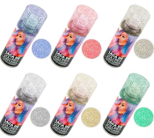 Spray laque paillettes 100 ml en plusieurs couleurs (vert)