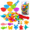 LEADSTAR Jeux Montessori 2 3 4 5 Ans Enfants, 56 PCS Montessori Jouet pour Comptage et Tri, Jeu de Tri Motricité Fine Jouet, Animaux Marins Jeux Educatif pour Enfants avec gobelets, dés et Pinces