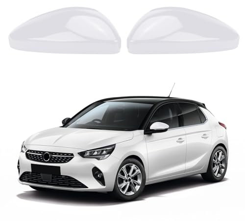 Opaltool Lot de 2 Coque de Rétroviseur de Voiture pour O-pel Corsa F 2019-2025, Peugeot 208 508 2008 2019-2025, Boîtier de Rétroviseur Extérieur