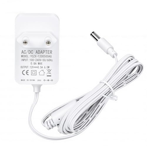 12V 0.5A Netzteil Netzadapter Ladegerät für Tivoli Pal/iPal PAL-PS MA-1 | MA-2 MA-3 Radio Power Supply Charging Adapter Socket EU Stecker Transformator AC-DC Adapter Steckernetzteil