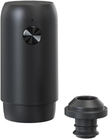 Pqahffowr Pompe à vin électrique avec bouchons sous vide, conservateur de vin pour garder votre vin frais jusqu'à 10 jours, rechargeable par USB