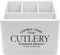Maison Des Cadeaux 4 Compartment Wooden Cutlery Utensil Holder Dishware Organiser Caddy