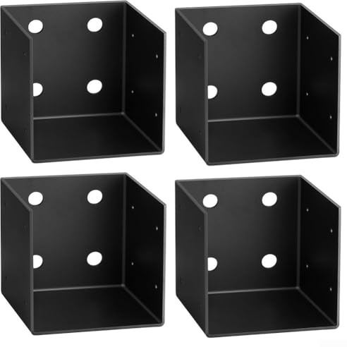 Pergola Brackets For Wood Post, 4 Pcs For 4X4 For 4X6 Wall Pergola Bracket Wooden Beams For Gazebos Patio Railing