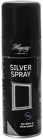 Hagerty Silver Spray Silver Cleaner with Tarnish Protection 200 ml I Effective Silver Spray I Spray Cleaner for Silver and Silver-Plated Metal Objects I Silver Cleaner for Instant Shine