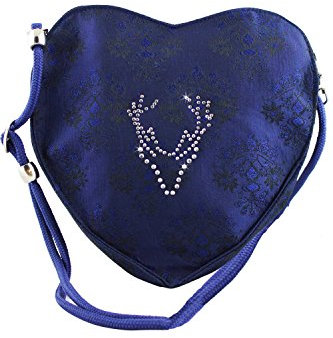 Edelnice Trachtenmode Exklusive Trachten Dirndltaschen viele Verschiedene Designs und Farben Royalblau