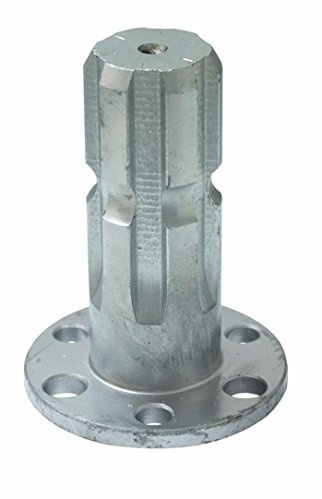 Ama Keilwelle für Pumpen: Zapfwelle für Pumpe mit Profil 13/8 Z6, Länge 90 mm, Flansch Ø 70 mm