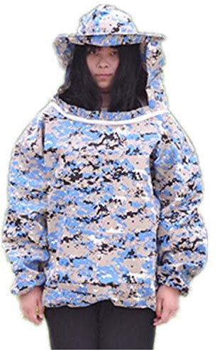 HALAWAKA Protective Bee Keeping Jacket Veil Suit With Pull Hat Veil for Beekeepers Without Pants