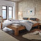 Hasena Oak Wild Bett Bormio Wildeiche mit Kopfteil und Polster 180x200