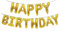Ponmoo Foil Palloncini Happy Birthday Banner Kit - Oro, Bandiera di Buon Compleanno Palloncino Festa Decorazioni per Adulti Bambin
