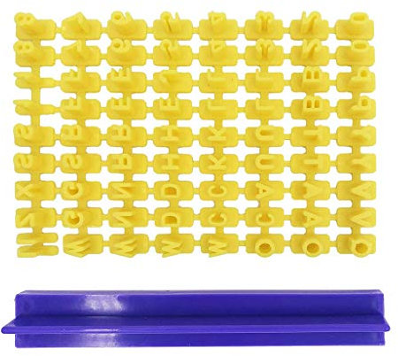 XUNXI Tagliabiscotti , 1 Set Numero & Lettera Biscotti Alfabeto Biscotti Timbro Goffratore Fondente Accessori Fai-da-Te Attrezzi da Forno