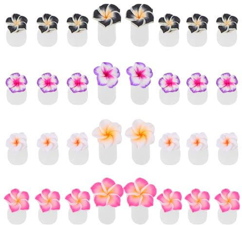 Lurrose 32pcs Nail Art Toe Separators Daisy Flower Silicone Finger Toe Separator Nail Polish Pedicure Spacer Toes Divider Pedicure Salon DIY Tool