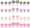 Lurrose 32pcs Nail Art Toe Separators Daisy Flower Silicone Finger Toe Separator Nail Polish Pedicure Spacer Toes Divider Pedicure Salon DIY Tool