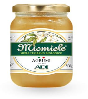 ADI BIO - Miele di Agrumi Italiano Biologico, Sapore Dolce e Agrumato - Raccolto da Fioriture di Arancio e Limone - Ideale con Formaggi Freschi e Latticini - Made in Italy - 500g