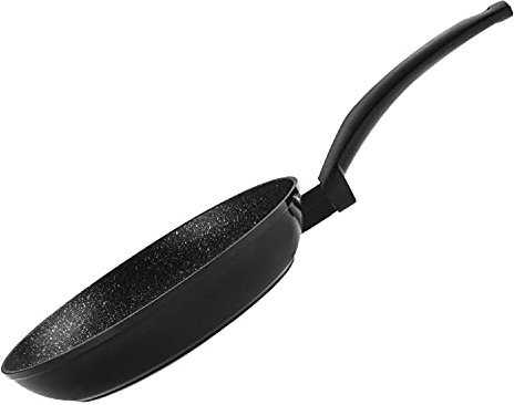 Fagor Vivant - Sarten Negra 28cm, Aluminio Forjado, Antiadherente Bicapa, Sin PFOA/PFTE, Ecológica, Todo Tipo de Cocinas, Inducción, Mango Baquelita