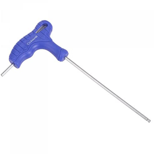 sourcing map 2.5mm Ball End Hex Key T-Handle Wrench Spanner, Metric CR-V Steel