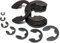 200 Stück 3mm E-Clip Circlip Externer Sicherungsring Snap Ring GB896 mit Legierungsstahl (Schwarz)