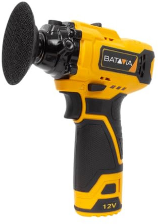 Polisseuse/Ponceuse 12V - 75mm sans fil - Batavia - fixxpack - Batterie 2.0 Ah ET chargeur 0.4 Ah inclus