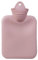 Hot Water Bottle 500ml Mini Hot Water Bag Thickened Natural Rubber Comfort Warmth Leakproof Hit Water Bottle Ice Pack Ice Bag for Hot and Cold Compress for Pain Relief Back Neck Waist Feet (Pink)