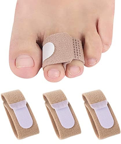 AYNKH Finger-Buddy Wraps Tapes, Stoff-Zehenbandage, gepolsterte Bandagen, Fingerschutz für verklemmte geschwollene Fingergelenke