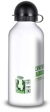 SUPER FABRIQUE Gourde/Bouteille d'eau en Aluminium - Acier Inoxydable (thermos 24h) réutilisable 330ml à 750ml, retro gaming hommage Tetris vintage (Aluminium, Gourde Sport 650ml)