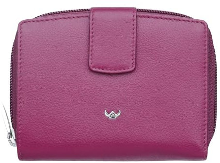 Golden Head Madrid RFID Protect Billfold Coin Wallet Fuchsia