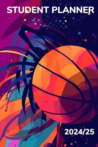 Student Planner: Basketball Calendar for students with date notes | To Do Lists | Timetable | homework book |