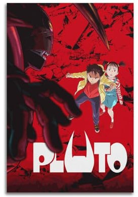 greb PLUTO Filmposter auf Leinwand, Raumdekoration, ästhetisches Poster, künstlerisches Poster für Schlafzimmer, Wohnzimmer, Wände, 30 x 45 cm, ungerahmter Stil